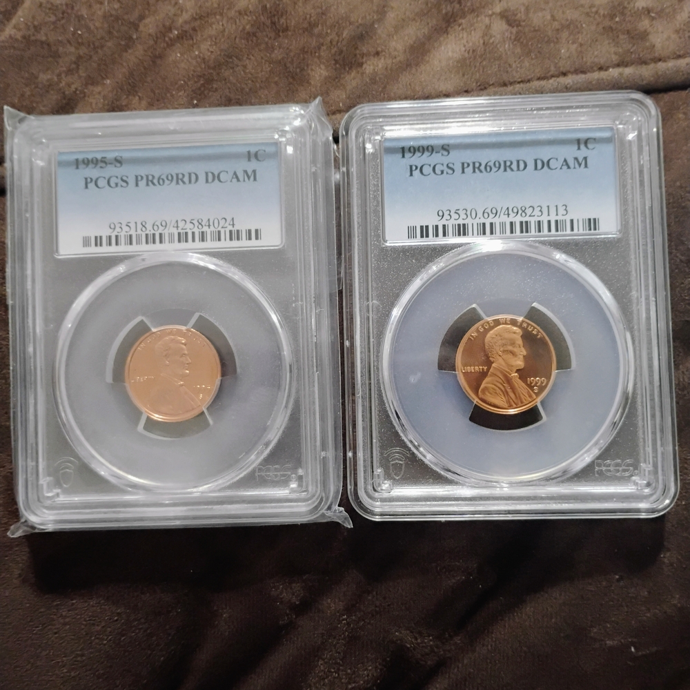1995-S PCGS PR69RD DCAM Penny Set
